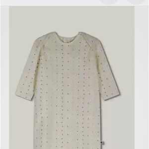 NWT Bonpoint Catia Pyjama Baby 1M 1 Month Off White Cotton Jumpsuit Sleeper NEW